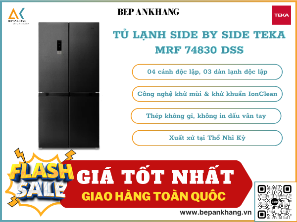 TỦ LẠNH Side by Side TEKA MRF 74830 DSS - Sản xuất tại nhà máy Teka